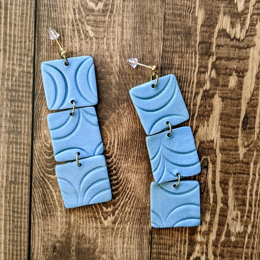 Polymer clay earrings 3 for $30